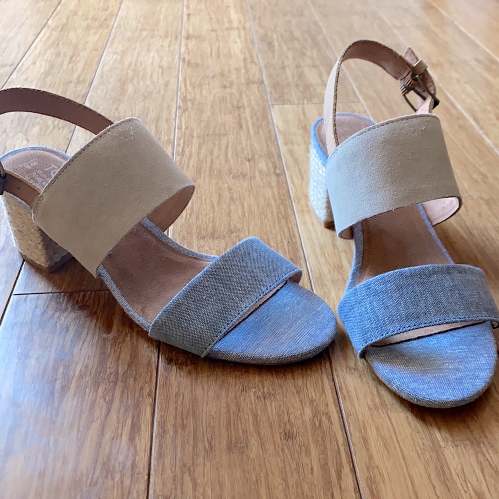 Toms Low, Chunky Heel Sandals